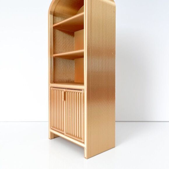 Armoire for Dolls 1:6 Scale Metallic Gold Furniture 12” Barbie Integrity Blythe - Picture 5 of 6